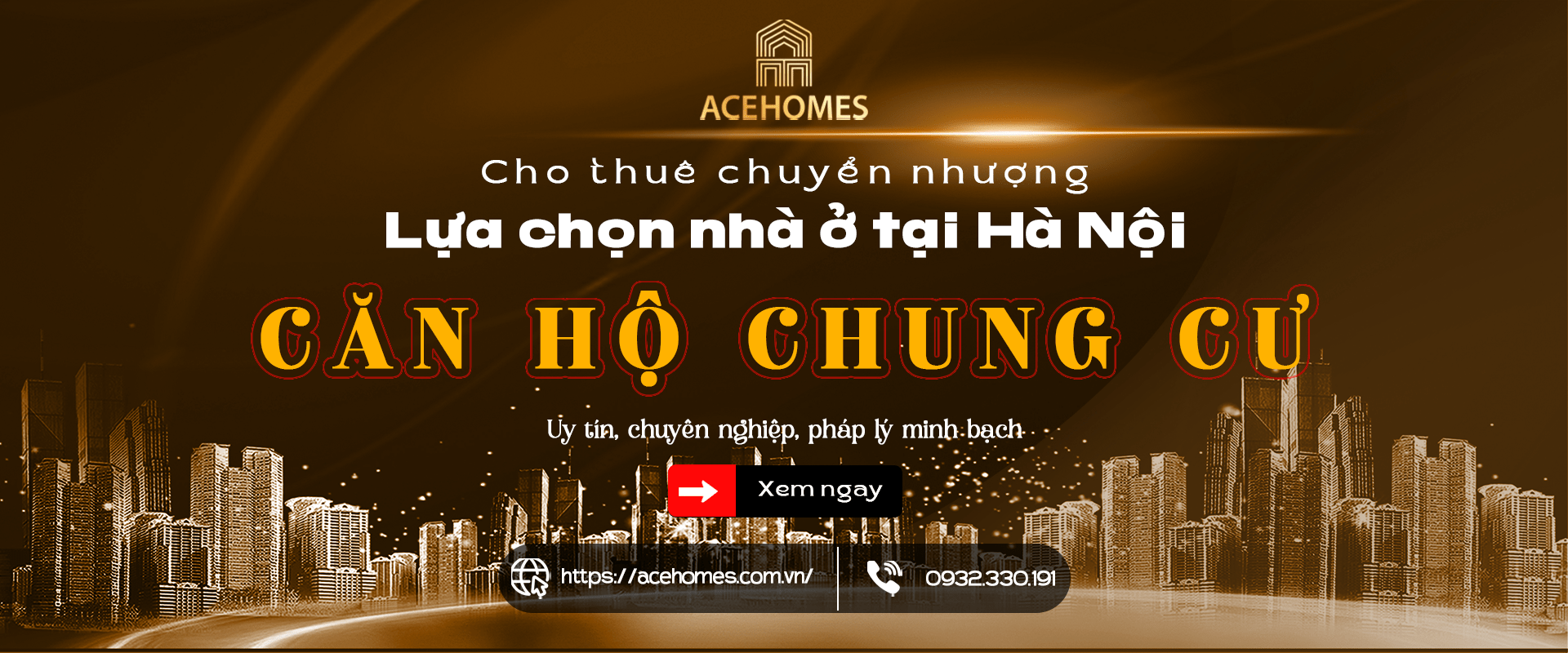 Acehomes cho thuê chuyển nhượng bất động sản tại Hà Nội